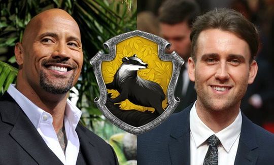 Matthew Lewis and the Rock are Hufflepuff bros