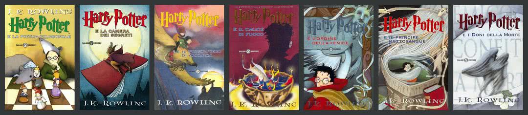 All the Italian Harry Potter book covers