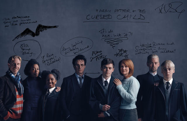 JK Rowling's notes on the characters of the Cursed Child, written beside the performers, from Pottermore
